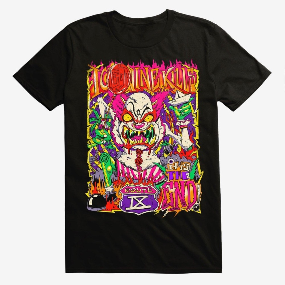 Ice Nine Kills Zombie Clown T-Shirt Hot Topic Metal Metalcore Trinity Of Terror